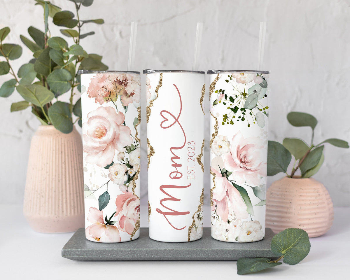 Buy Personalized Mothers Day Tumbler, 30 Oz Tumbler with Optional Handle,  Custom Gifts For Mom - Center Gifts