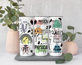 Physical Therapist Affirmation Tumbler With Straw, Physical Therapy Travel Mug Gift, Physical Therapist Tumbler Gift, Gift for PT, PT Cup