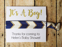 Boy Baby Shower Favors, Hair Tie Favors, Nautical Baby Shower, It's a Boy, Boy Shower Favor, Baby Shower Favor, Whale Shower, Custom Favors