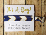 Boy Baby Shower Favors, Hair Tie Favors, Nautical Baby Shower, It's a Boy, Boy Shower Favor, Baby Shower Favor, Whale Shower, Custom Favors