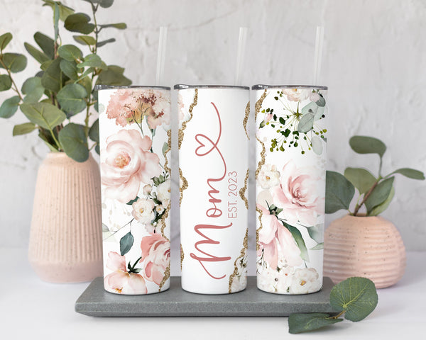 Best Mom Ever Gift - 20 oz Skinny Stainless Steel Tumbler Engraved Mother's  Day