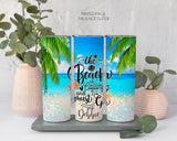 Custom Beach Vacation Tumbler, Personalized Beach Vacation Tumbler, Family Vacation tumbler, Girls Trip Tumbler, Summer Tumbler