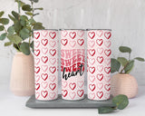 Sweet Heart Valentine Tumbler, Heart Valentine Tumbler Gift, Valentine Gift for Her, Valentine Travel Cup, Galentine Tumbler, Galentine Gift