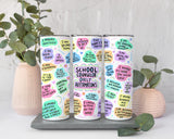 School Counselor Affirmation Tumbler With Straw, Back to School Counselor Gift For Her, Positive Affirmations Teacher Tumbler for School